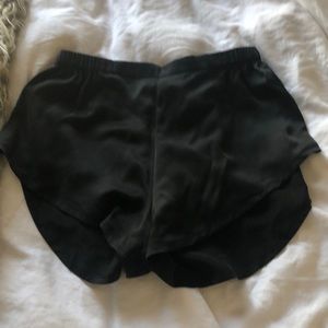 LUNYA washable silk pajama shorts - black M